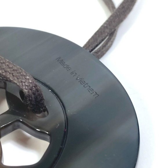 HERMES Lift PM Accessories Necklace Buffalo horn Brown - Picture 2 of 8